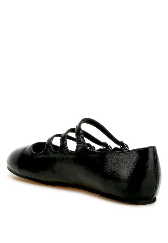 Triple Strap Mary Jane Flat