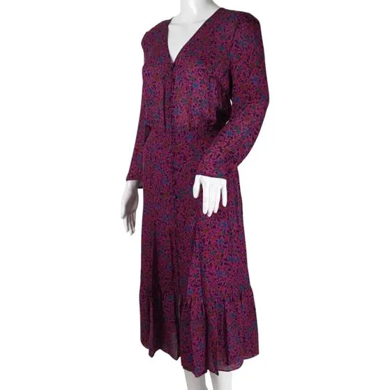 Veronica Beard "Lasanna" Floral Print Casual Dress
