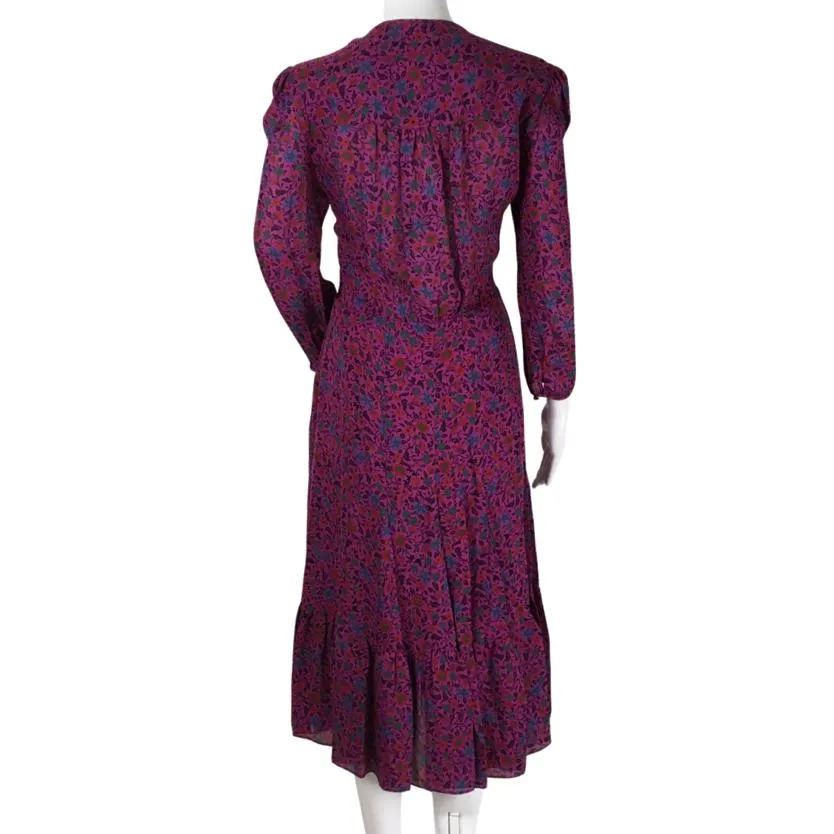 Veronica Beard "Lasanna" Floral Print Casual Dress