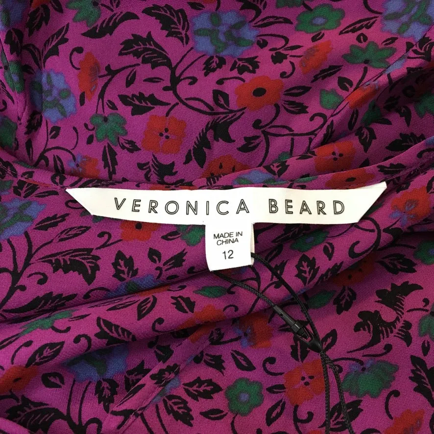 Veronica Beard "Lasanna" Floral Print Casual Dress