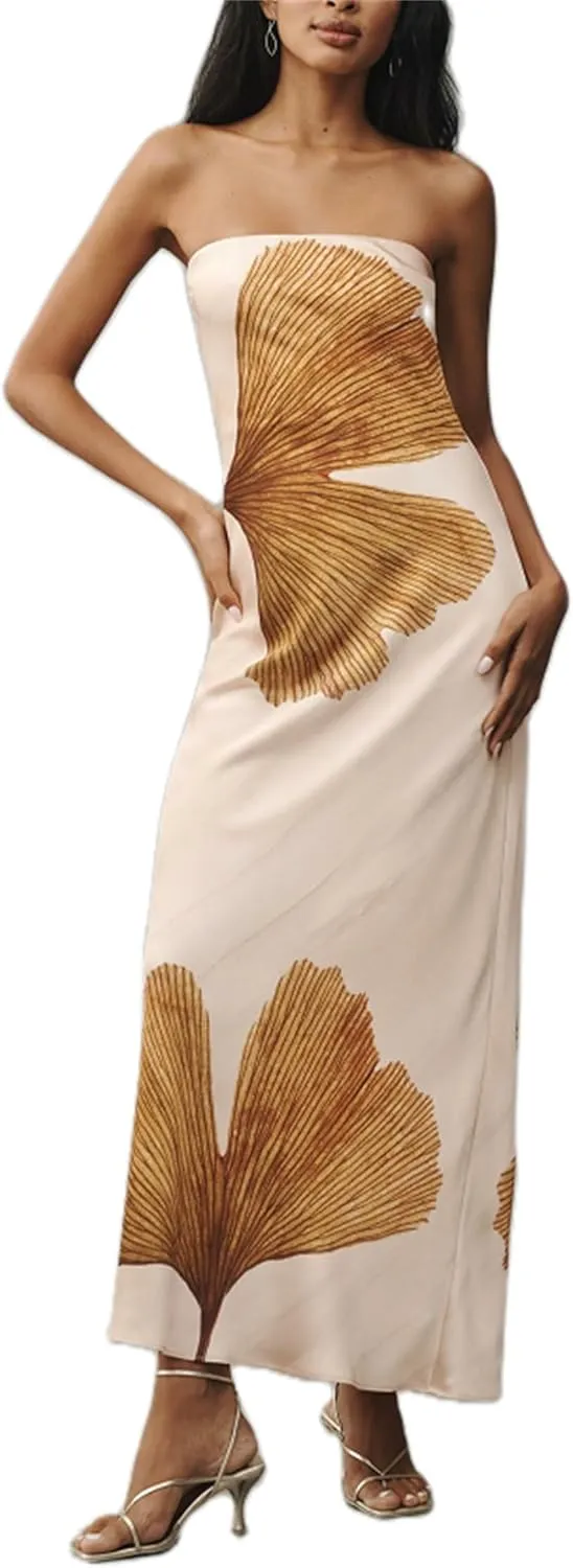 Women Sexy Floral Bodycon Maxi Dress Elegant Dress Sleeveless Summer Long Dress Cocktail Party Dress Beachwear