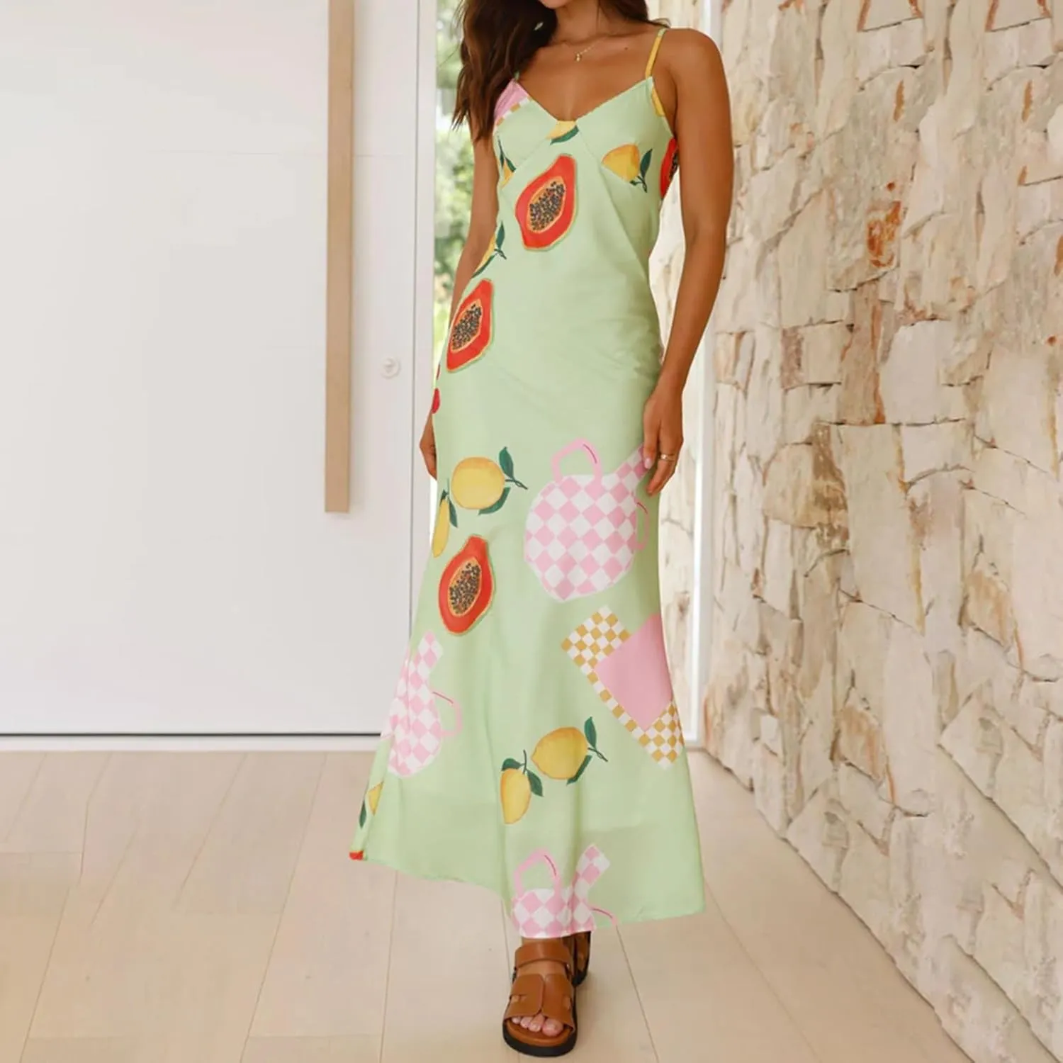 Women Sexy Floral Bodycon Maxi Dress Elegant Dress Sleeveless Summer Long Dress Cocktail Party Dress Beachwear