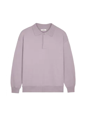 Womens DNA Heavyweight Polo Sweatshirt—raisin purple